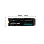 Microflash M450 PRO M.2 NVMe PCIe 4.0 SSD Up to 5000MB/s