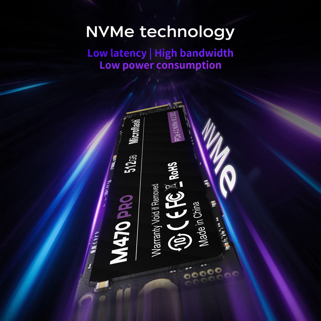 Microflash M470 PRO M.2 NVMe PCIe 4.0 SSD Up to 7000MB/s