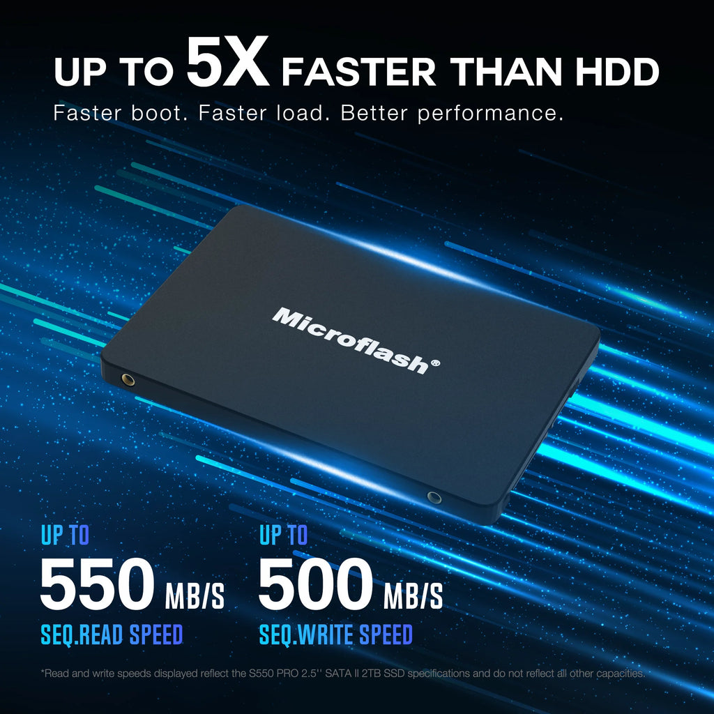 Microflash S550 PRO 2.5" SATA III Internal SSD up to 550MB/s