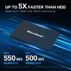 Microflash S550 PRO 2.5" SATA III Internal SSD up to 550MB/s